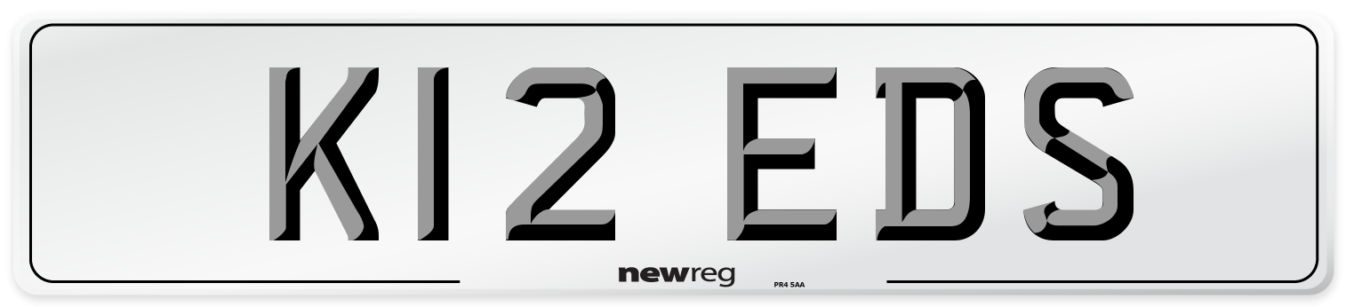 K12 EDS Number Plate from New Reg